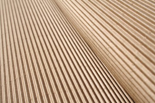 Close-up of corrugated VCI board